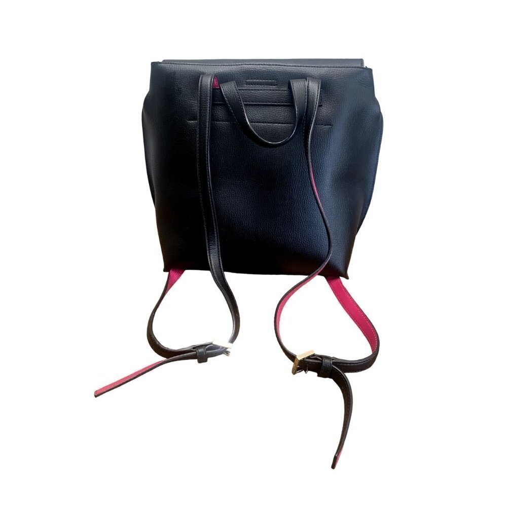 kate spade Foster Court Kirk Backpack Leather Black Sweetheart Pink - Picture 6 of 12